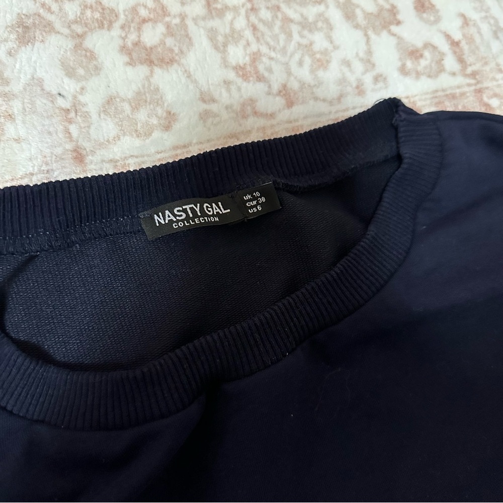 Nasty Gal Sequins Sleeve Sweatshirt - Picture 4 of 9